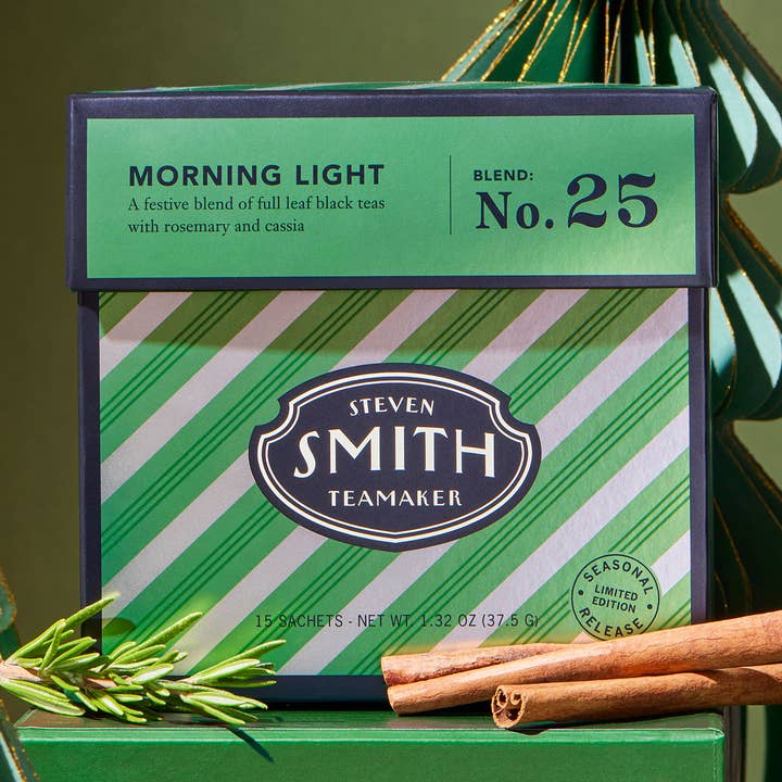 Lumière du Matin - Thé Noir de Saison pour les Fêtes - Cartons de Vente au Détail pour la vente par Smith Teamaker