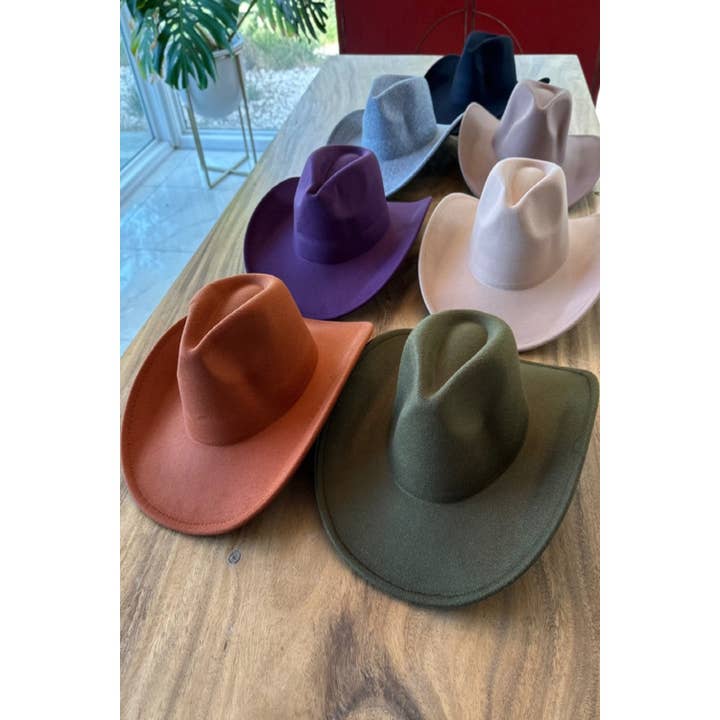 One and Only Accessories - Vente Chapeau de cowboy – femme - CHAPEAU DE COWBOY EN FEUTRE VÉGÉTALIEN25