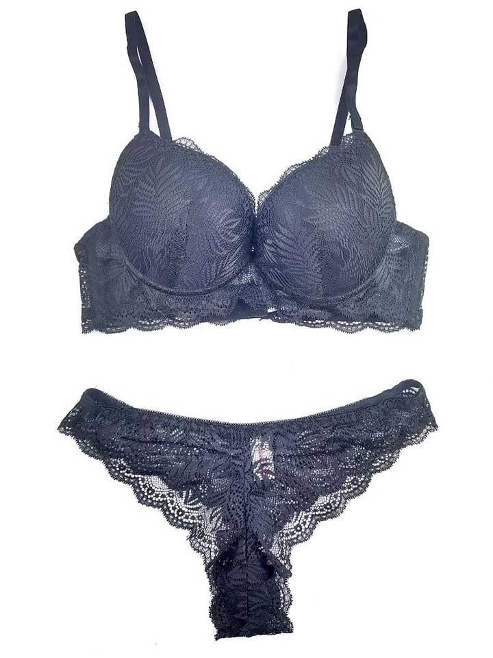 Belle Com'Elle - Wholesale Lingerie Set - Women's - Bra & String Set with frame/JN7201B