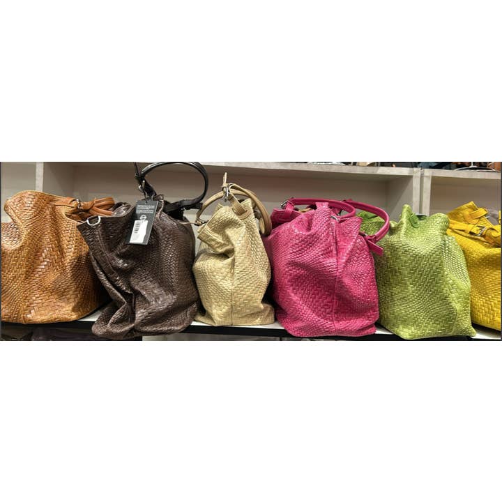 JIJOU CAPRI - Wholesale Tote bag – Women's - Italian Woven Leather Handbag JIJOU CAPRI5