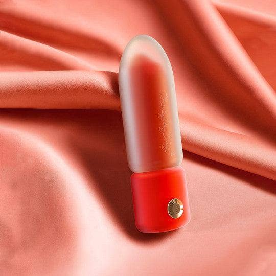 Red Surreal App-controlled Lipstick Vibrator for wholesale on Faire1