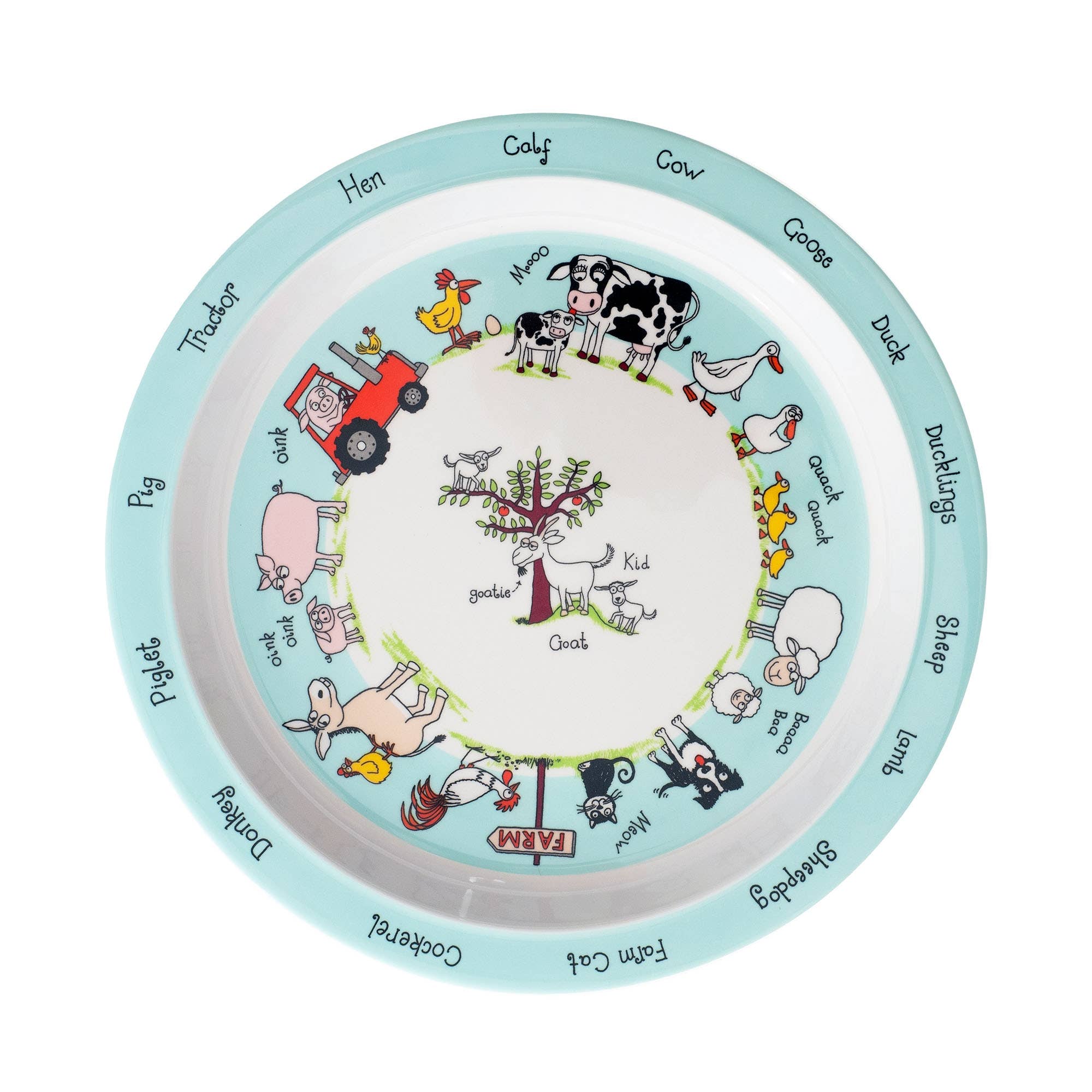 Tyrrell Katz – wholesale Dinner plate – Kids & Baby – Kids Farm Melamine Plate