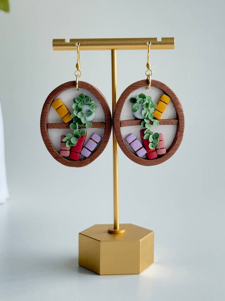 Book Shelf Earrings for wholesale by Mrithya Creations