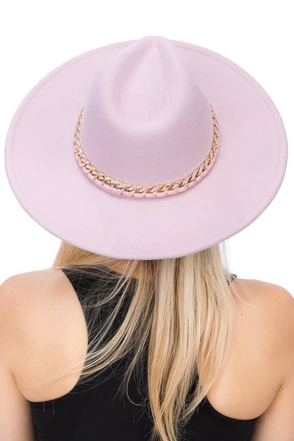Cap Zone – Fedora - Mulher por atacado – Chapéu Monocromático Revelado Corrente Cubana Larga Feltro Chapéu9