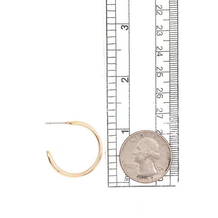 Andrea Bijoux - Wholesale Hoop Earrings - TRIPLE WIRE SEMI HOOP EARRING