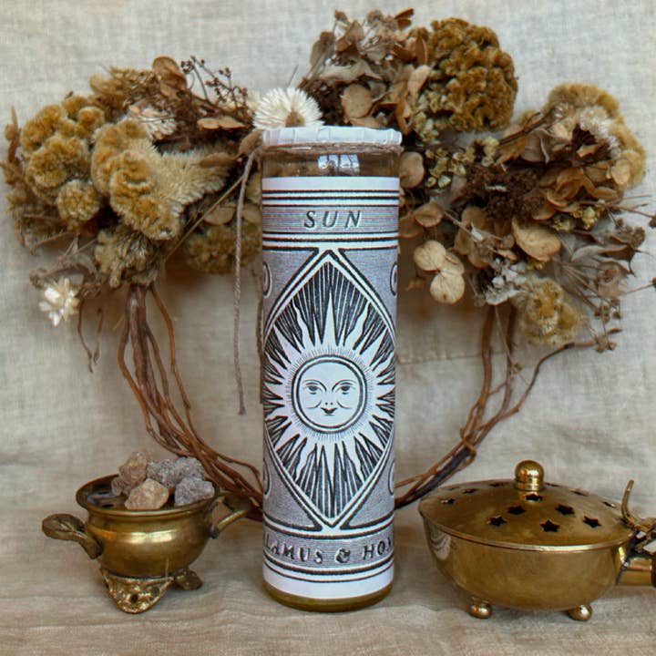 Calamus & Honey – Vela votiva por atacado – Vela Fixa de 7 Dias Sun