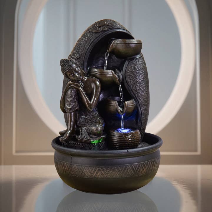 Zen'Arôme – wholesale Decorative tabletop object – Buddha Krishna Fountain Gift Idea Zen Atmosphere Decor0