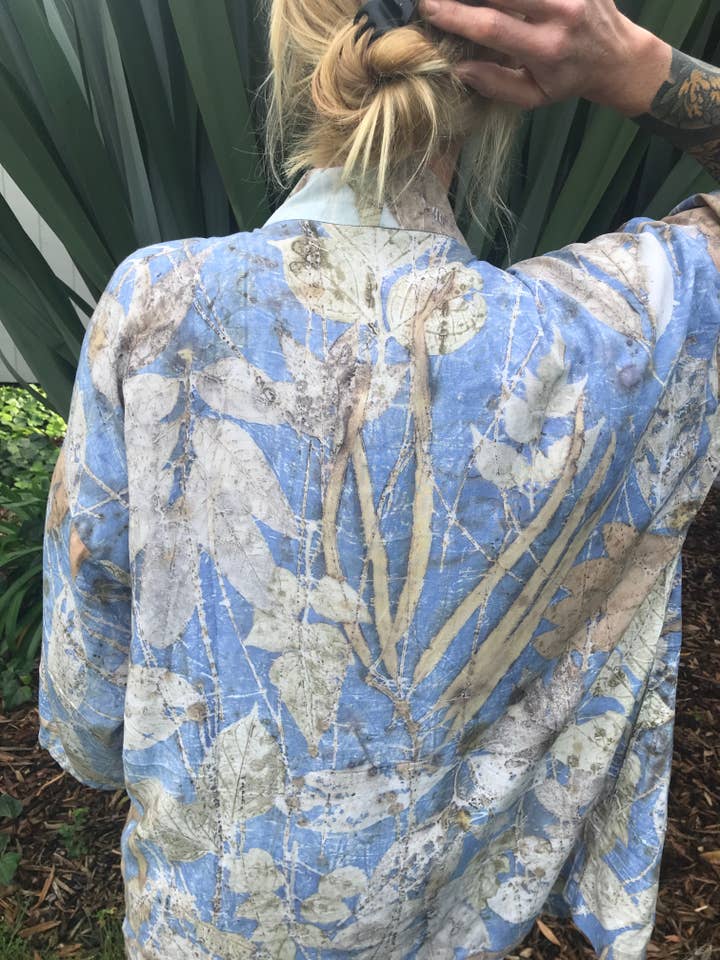 118 J ECO PRINTED KIMONO JACKET for wholesale by Abfab