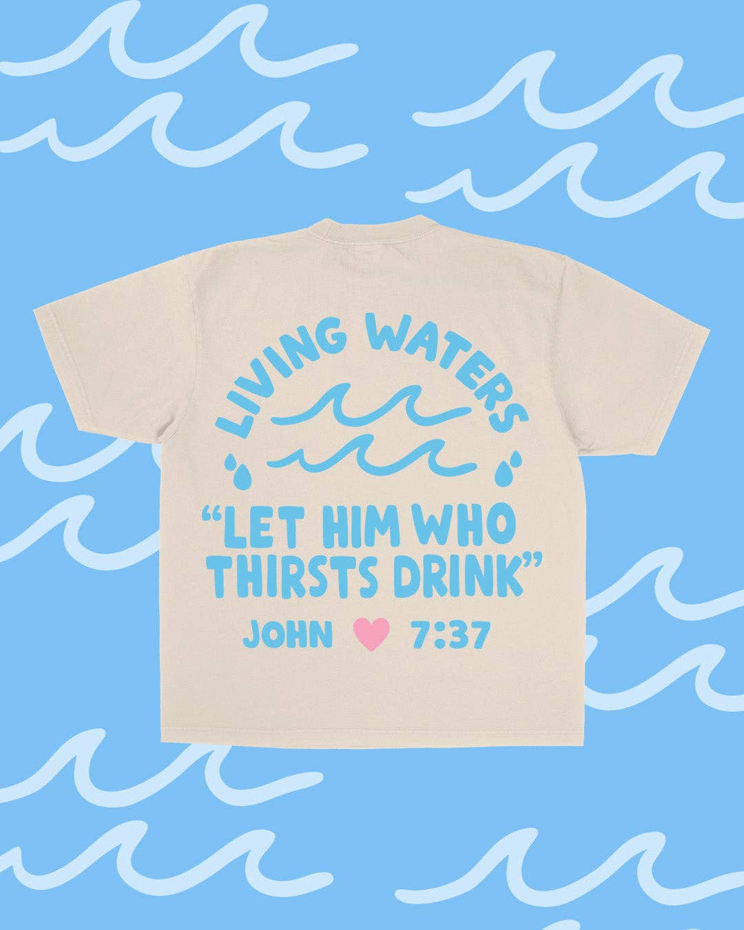 Jesus Loves You Company - Wholesale Screen Printed T-Shirt - Unisex - NEW || "Living Waters" Tee