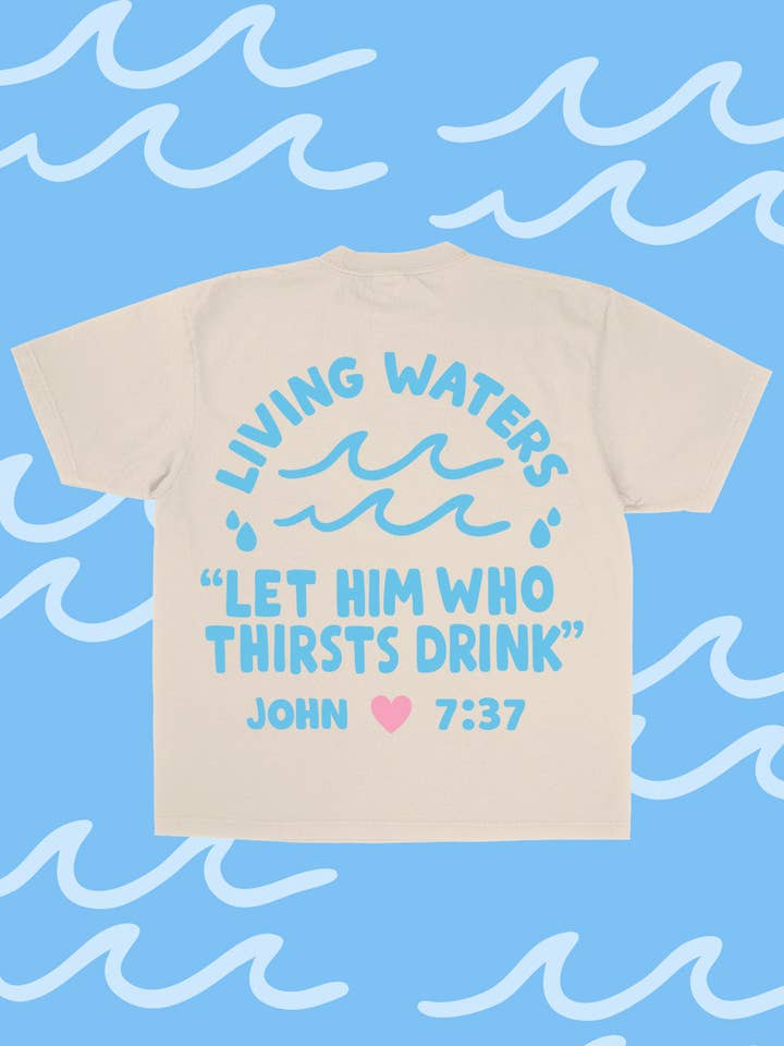 Jesus Loves You Company - Wholesale Screen Printed T-Shirt - Unisex - NEW || "Living Waters" Tee0