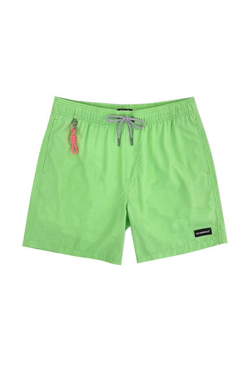 Islandhaze - Wholesale Swim Shorts - Men's - 6'' Inch Men's Solid new texture shorts-Oman25