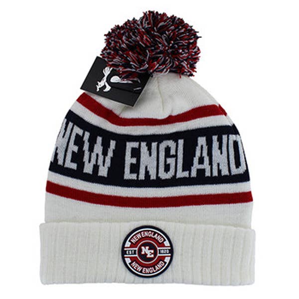S & J Gift Inc - Wholesale Beanie - Women's - NEW ENGLAND , POM BEANIE One size fits Most0