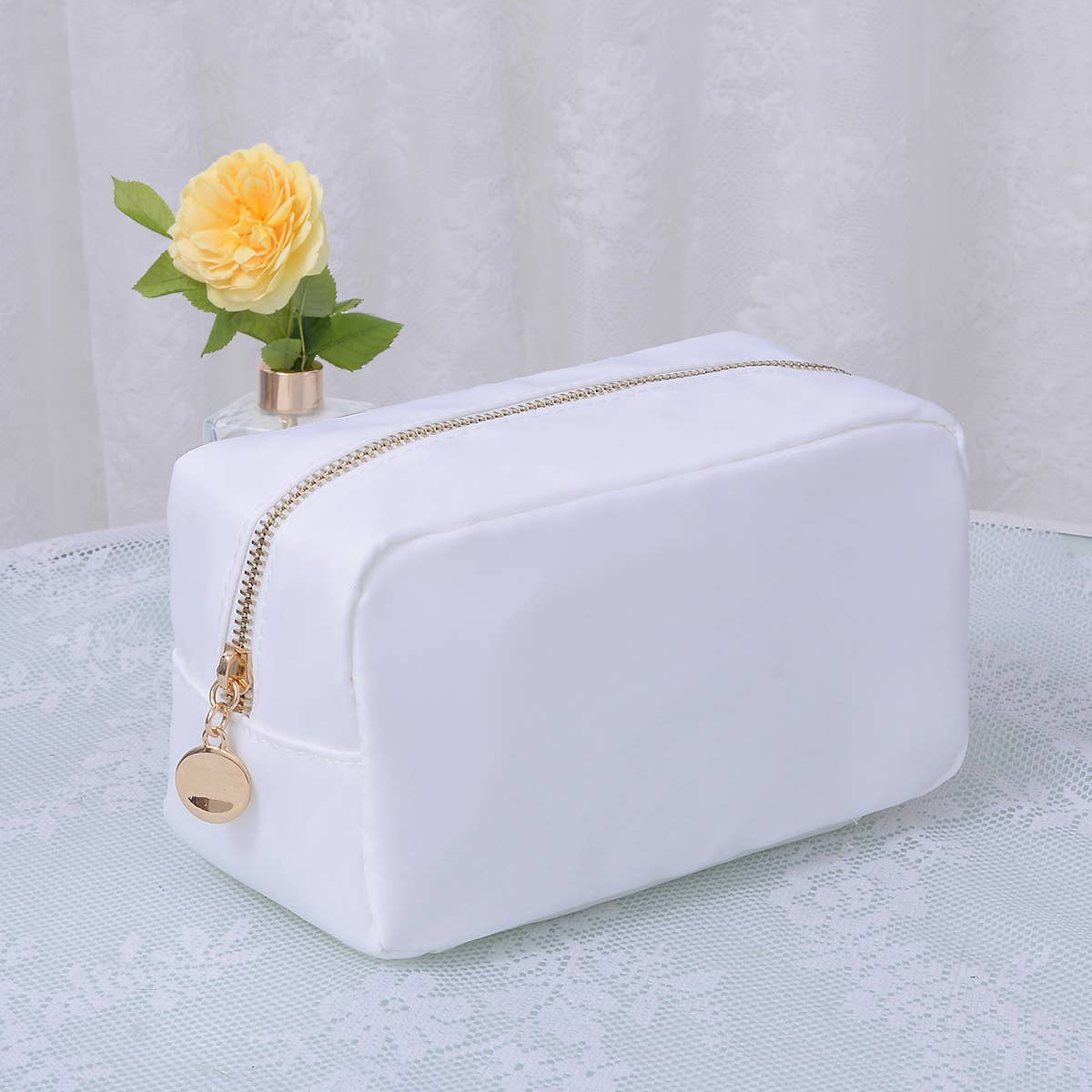 MiMi Wholesale - Wholesale Makeup/Cosmetic Bag - HM1012 Emma Round Zippered Nylon Cosmetic Pouch Bag16