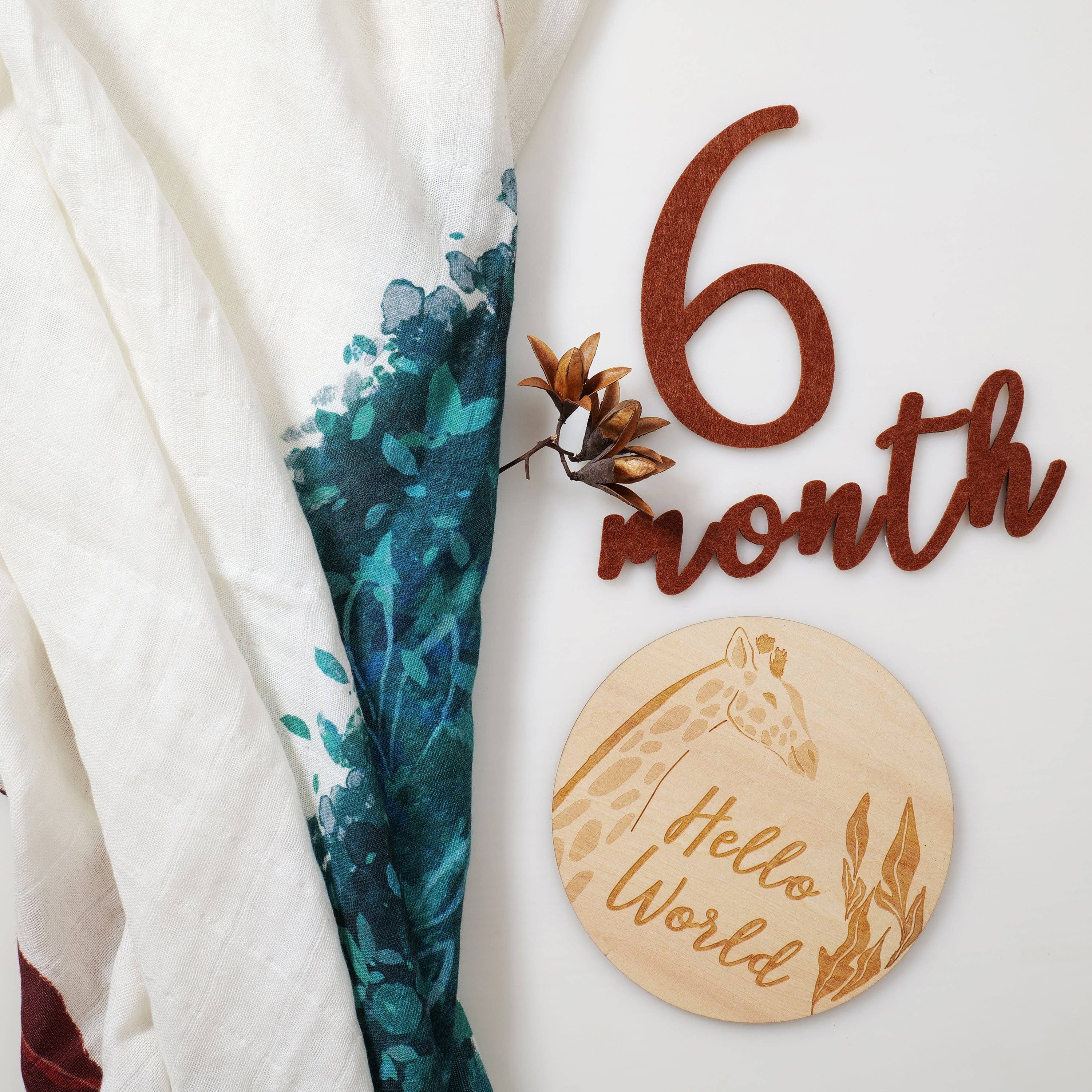 Miaoberry - Venta al por mayor Mantita de momentos - Niños y bebés - Manta de Hitos de Muselina de Algodón Orgánico | Safari (África)6