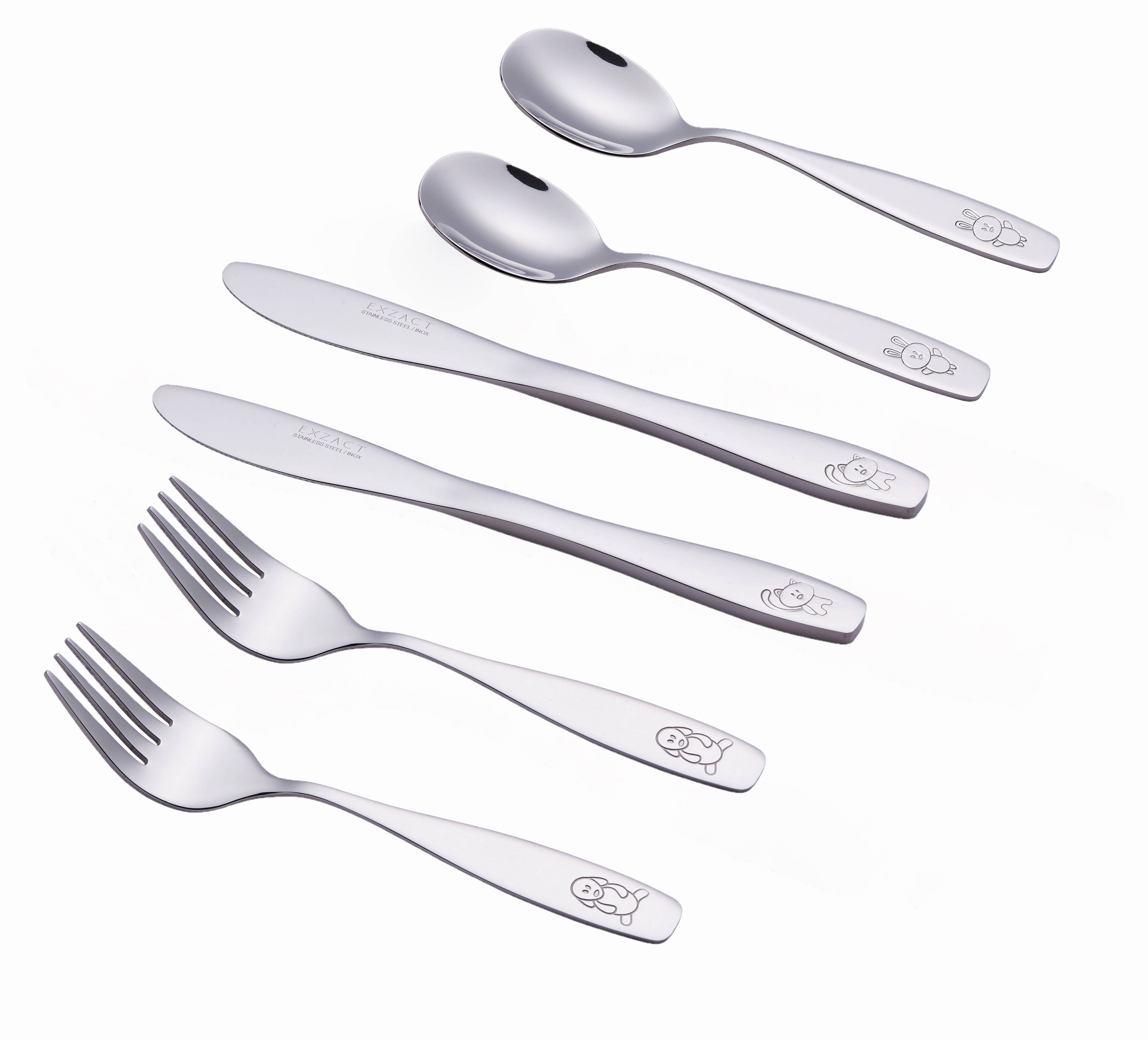 ANNOVA - Wholesale Flatware Set - Kids & Baby - ANNOVA Animals Kids Safe Silverware 6 Pieces Flatware Set Stainless Steel8