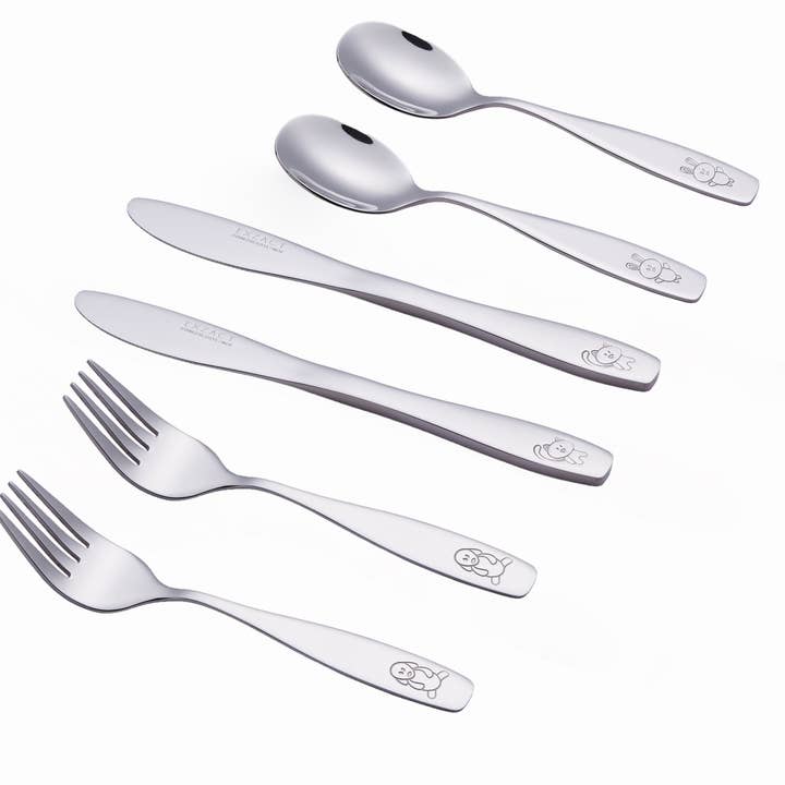 ANNOVA - Wholesale Flatware Set - Kids & Baby - ANNOVA Animals Kids Safe Silverware 6 Pieces Flatware Set Stainless Steel8
