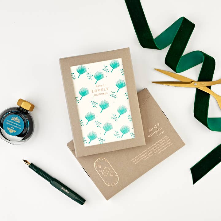 Have A Lovely Lot de 8 cartes de Noël pour la vente par Hunter Paper Co.