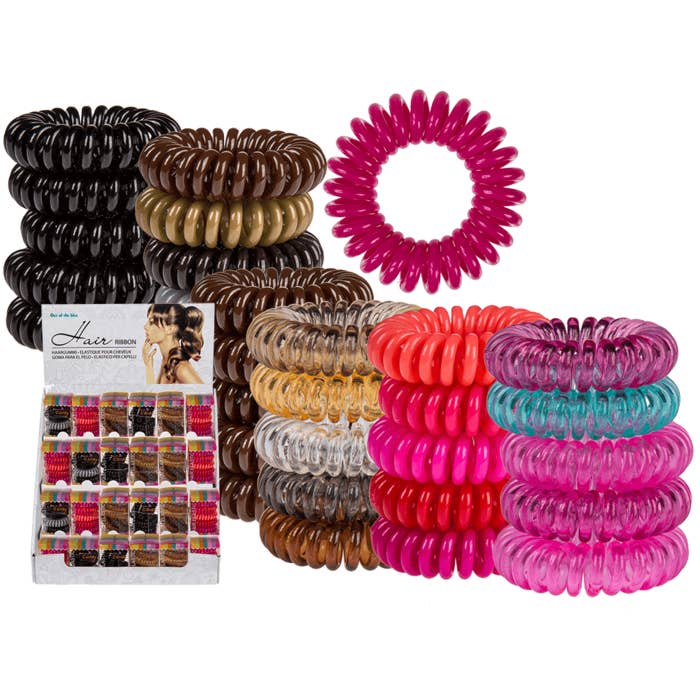 Out of the blue KG - Wholesale Hair Tie - Plastic hair ribbon, Telephone cord,