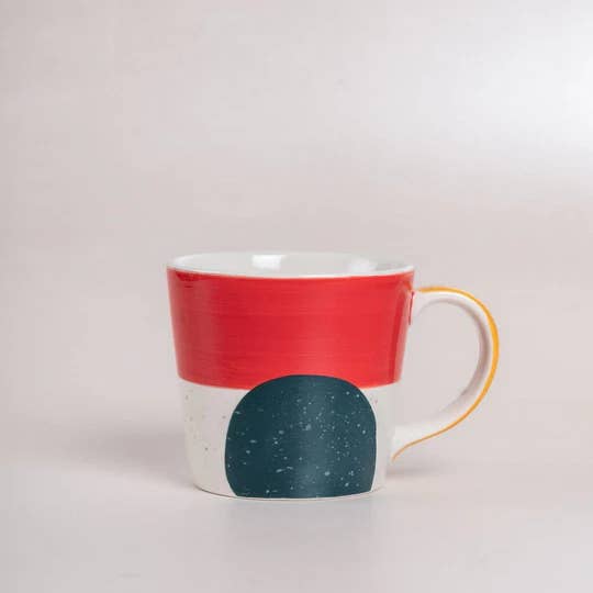 Casa Amarosa - Wholesale Tea Set - Handpainted Ceramic Tea for One, Multi- 7.4 x 6.6 x 5.11Inch1