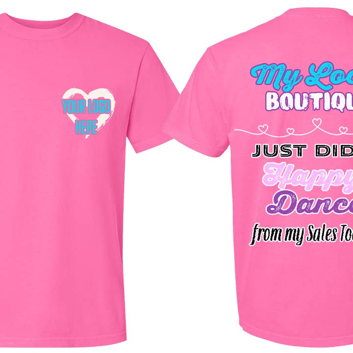 Happy Dance Custom T-shirt for wholesale by Homestead Hattie Co