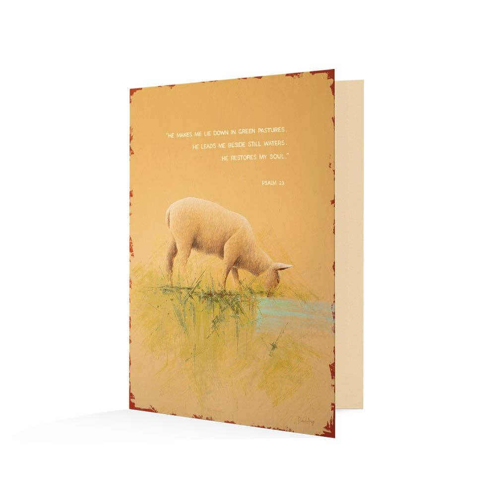David Arms - Wholesale Everyday Greeting Card - “He Restores My Soul" Notecards