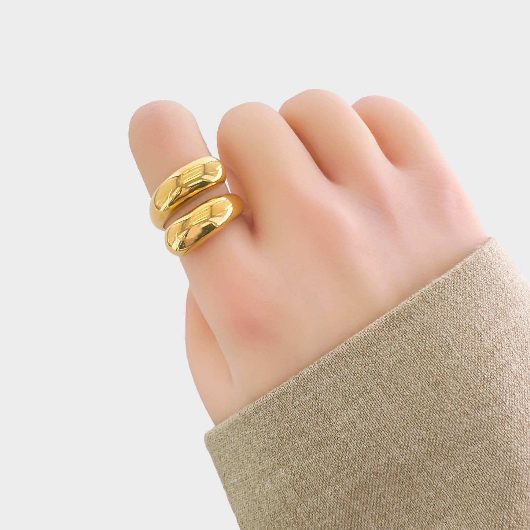 OMG Blings - Wholesale Band/Stacked Ring - S8R001 - Water Resistant Ring2