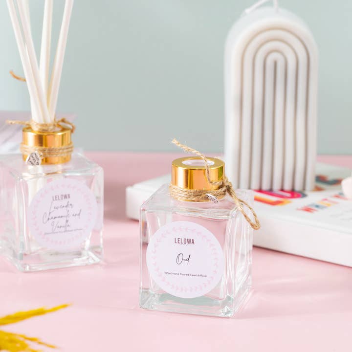 Lavender Chamomile and Vanilla 100ml Reed Diffuser for wholesale by Lelowa Candles