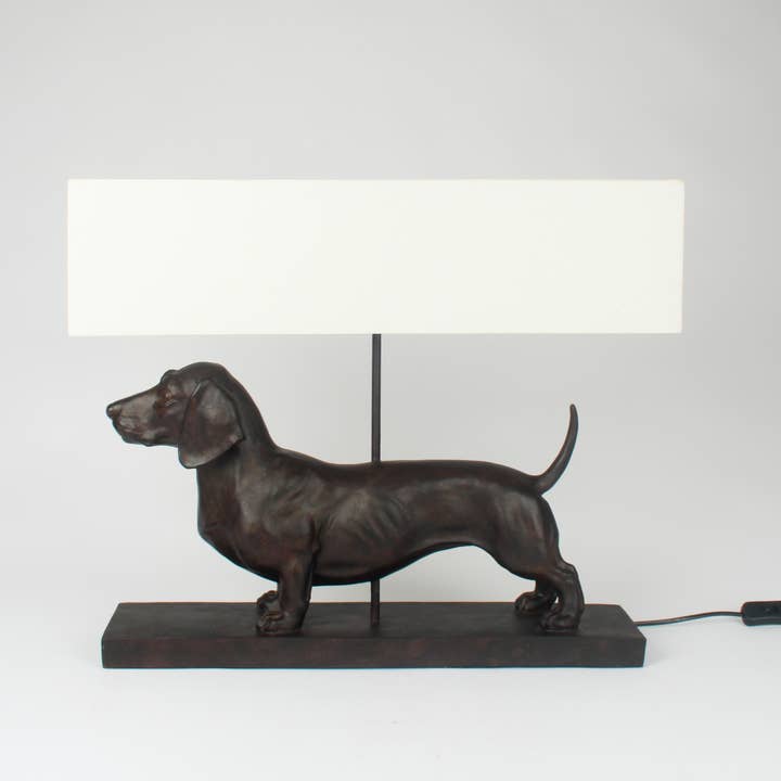 Originals International Ltd - Wholesale Figurine Lamp - Dog Lamp - Sausage Dog / Dachshund (UK Plug)