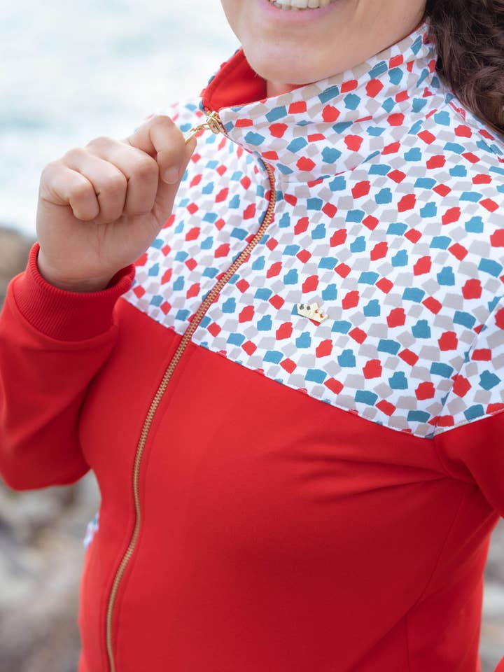 Casaco Estampado Pintas Sem Cintura por atacado de SPORT LUXURY