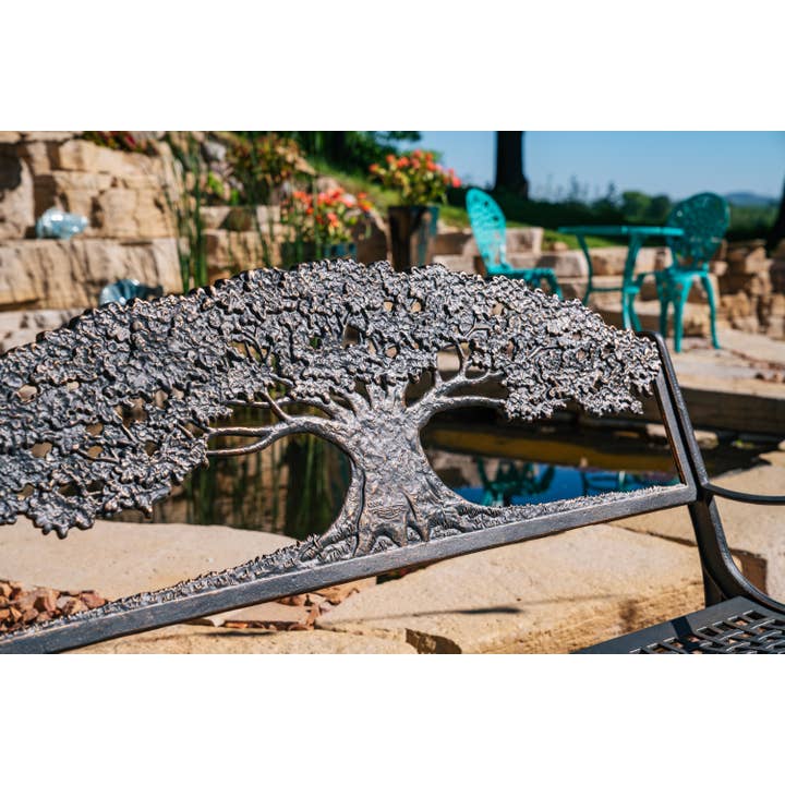 Painted Sky Designs - Vente Bancs - Banc en fonte Tree4