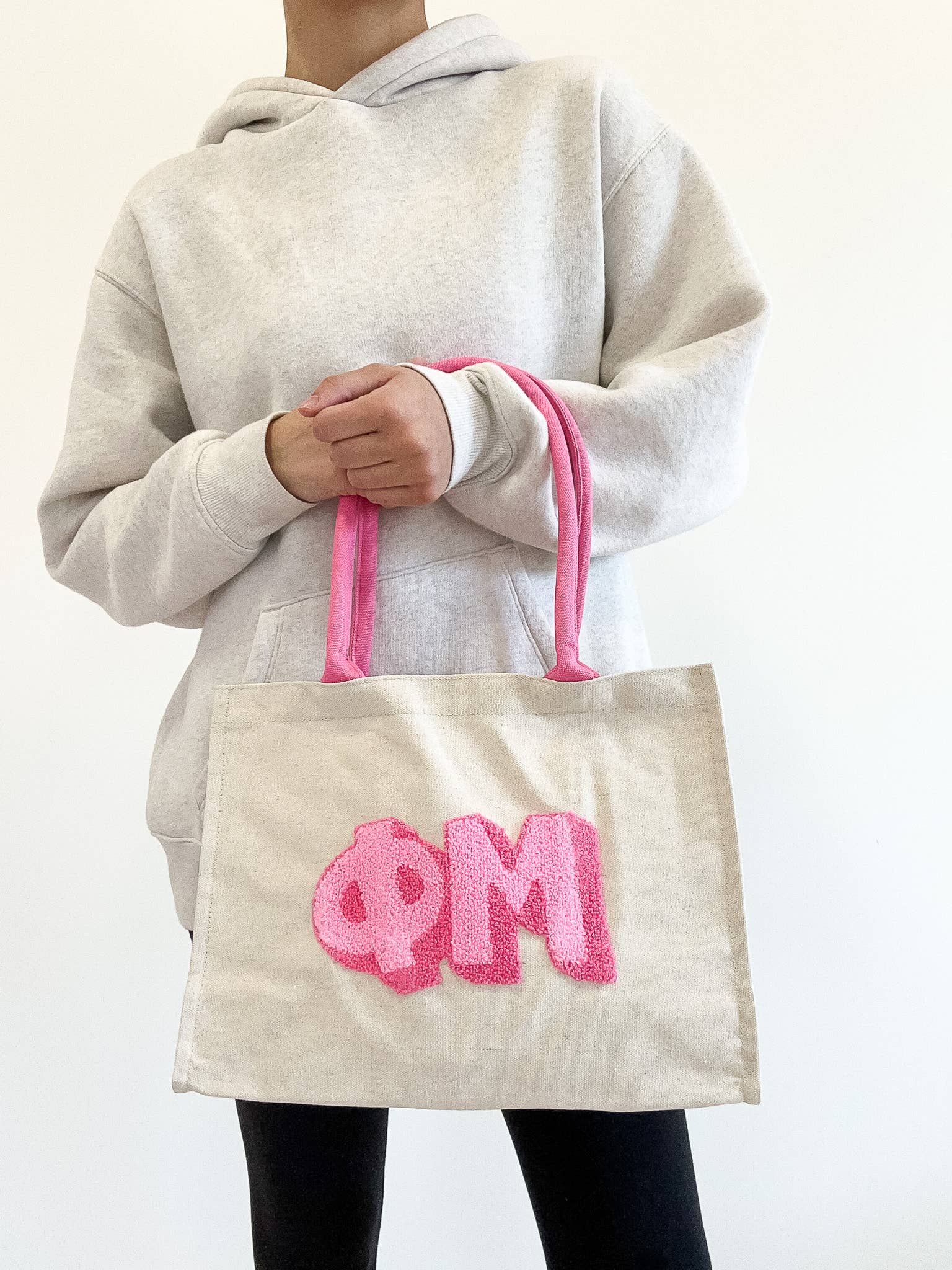 Duo Threads - Wholesale Tote Bag - Women's - Phi Mu Chenille Sorority Gift Tote  0