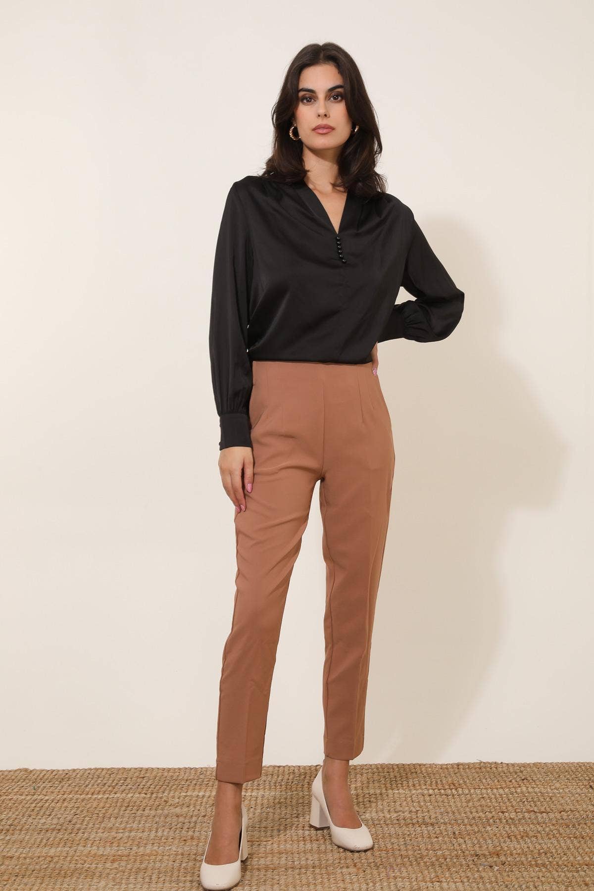 LULUMARY - Vendita all'ingrosso Camicetta - Donna - Blusa satinata H67213