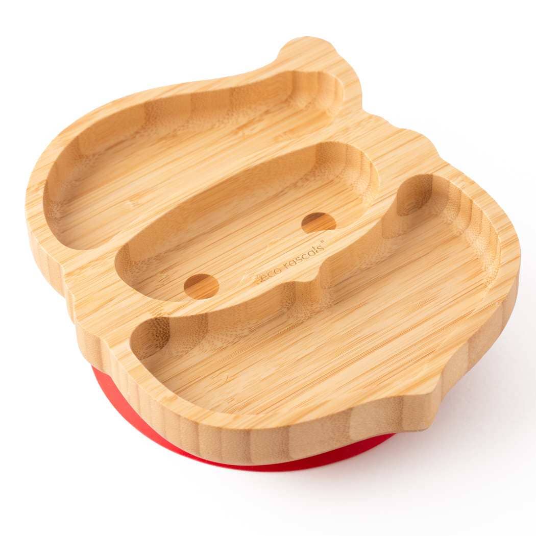 eco rascals - Wholesale Dinner Plate - Kids & Baby - eco rascals Bamboo Santa Suction Plate0