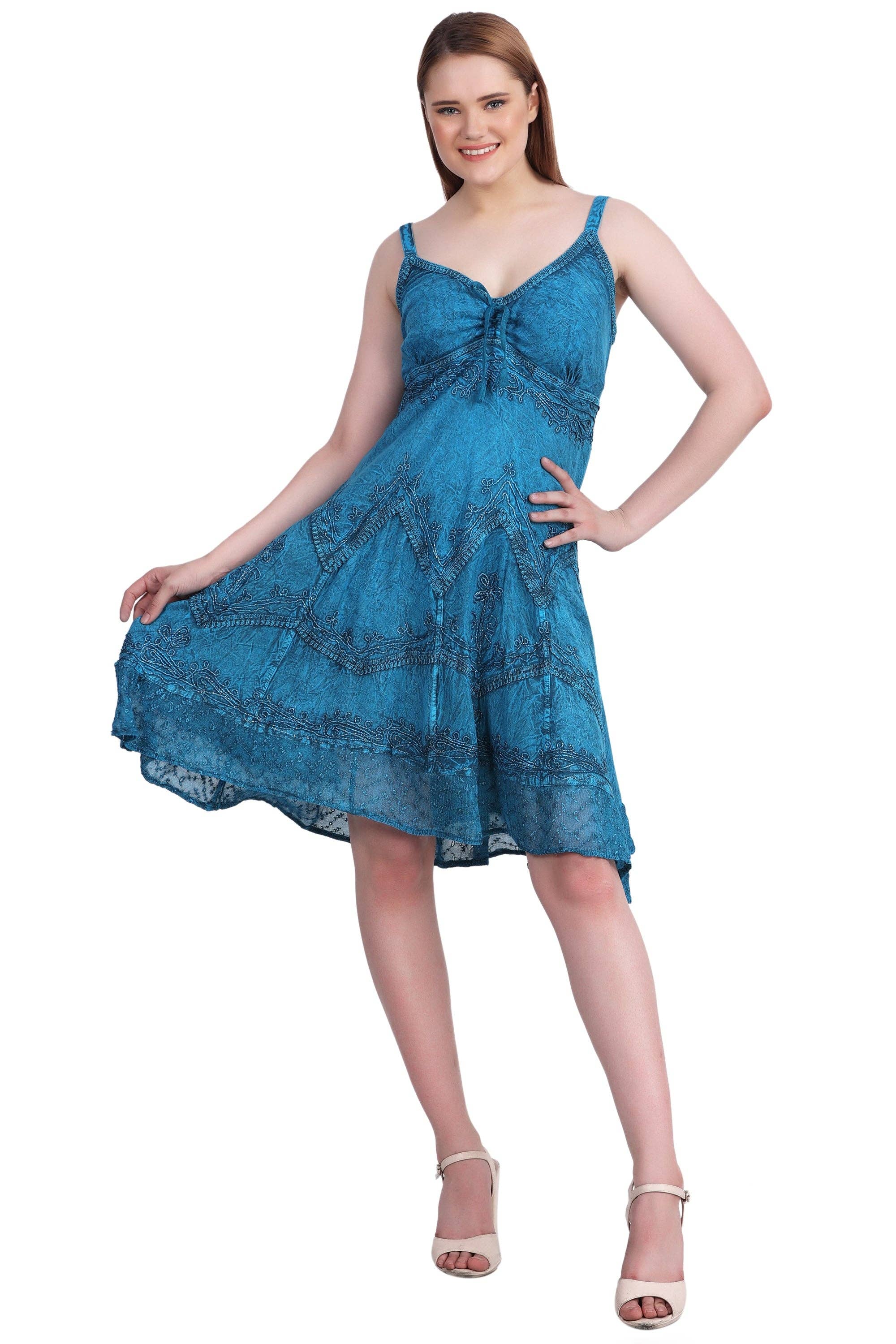 Advance Apparels - Vente Robe – femme - Robe mi-longue délavée à l'acide 130435