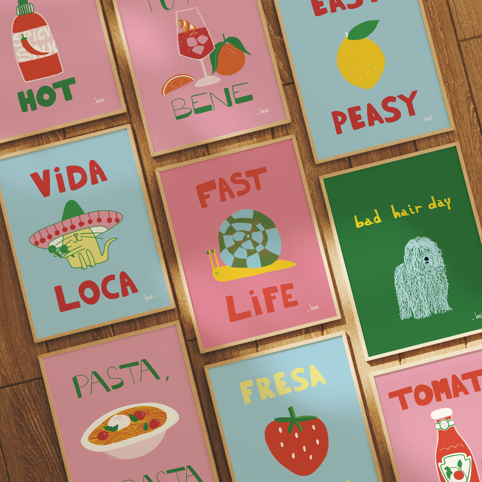 beeb - Vendita all'ingrosso Poster - Stampa 'Tutto Bene' in 3 formati2