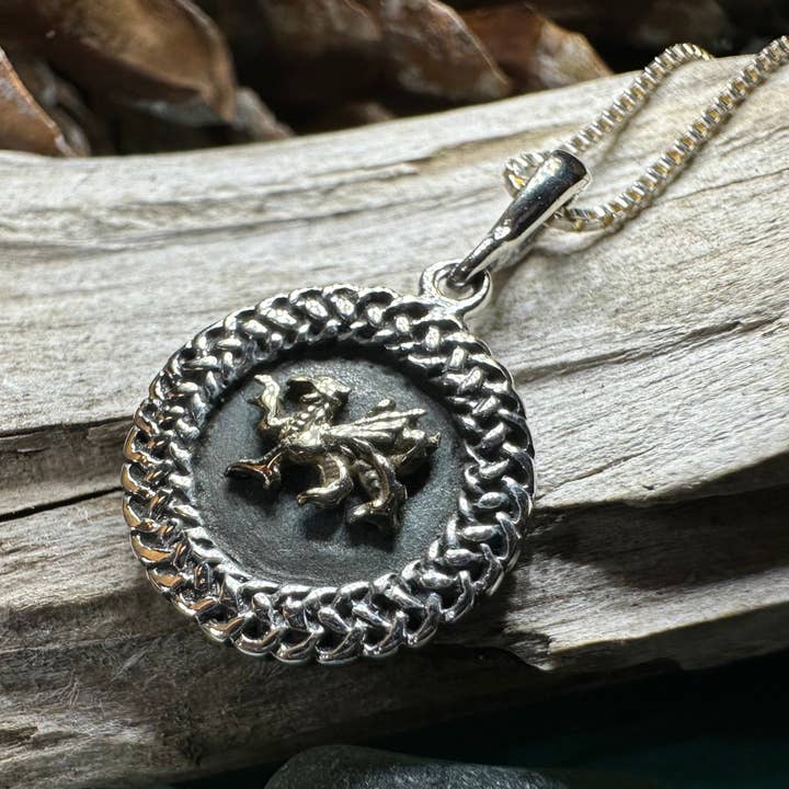 Celtic Crystal Designs Jewelry & Gifts - Venta al por mayor Collares con colgantes/abalorios - Colgante Celta Dragón Galés