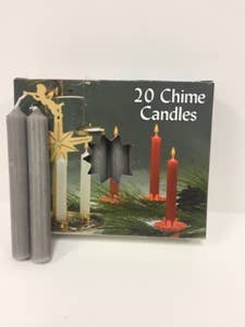 C1123cgy Gray Chime Candles-Case Pack of 40 Boxes of 20 for wholesale by Biedermann & Sons