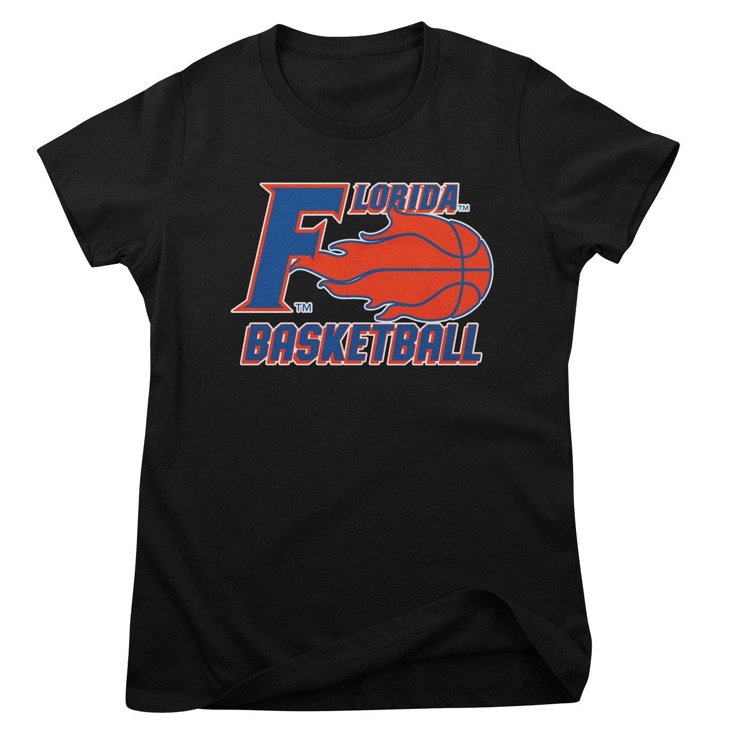 Black Florida Basketball Flame Girly Tee for wholesale on Faire0