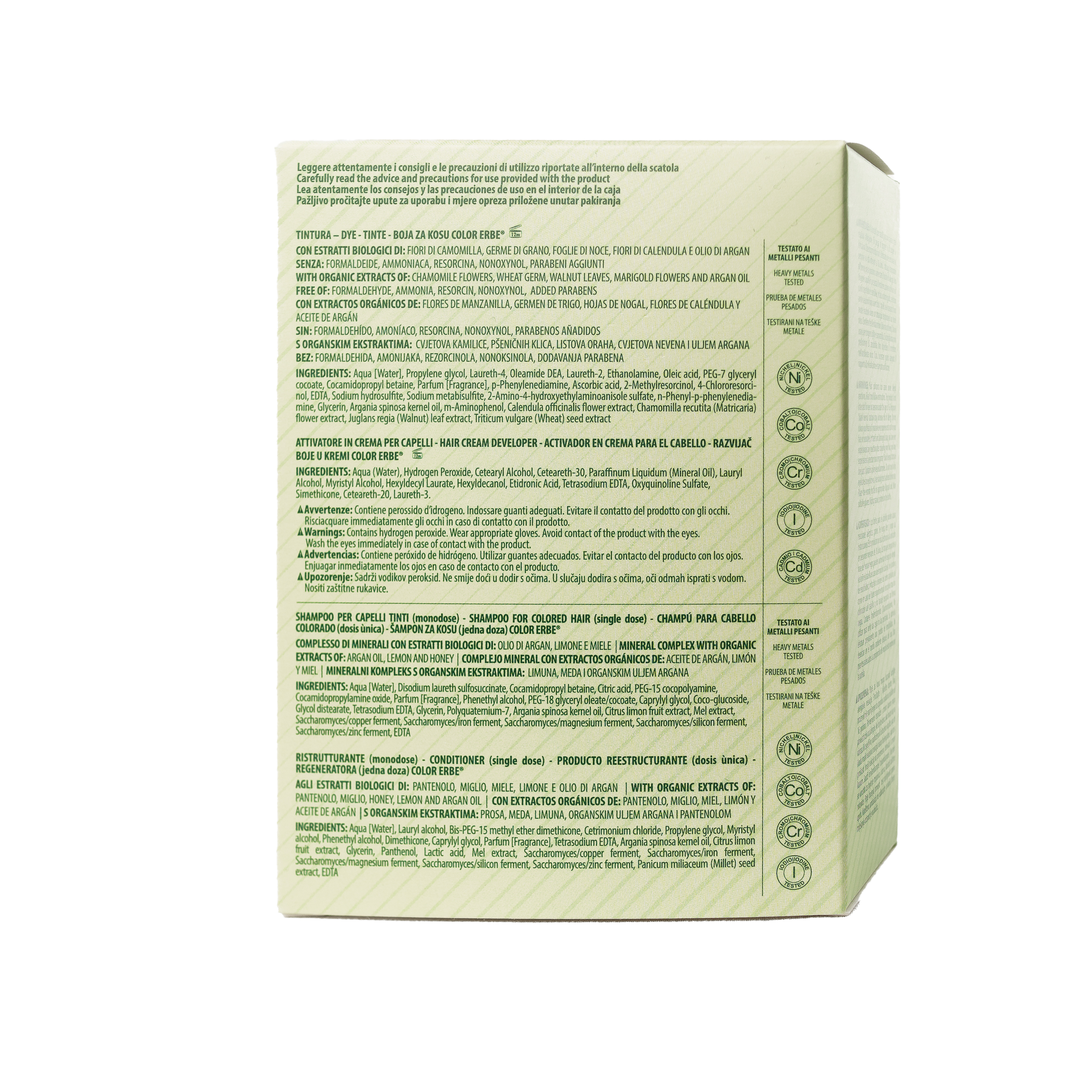 COLOR ERBE - Wholesale Hair Dye - Erbe E.B. Light Ash Brown Color Dye (5.1) - Made Italy6