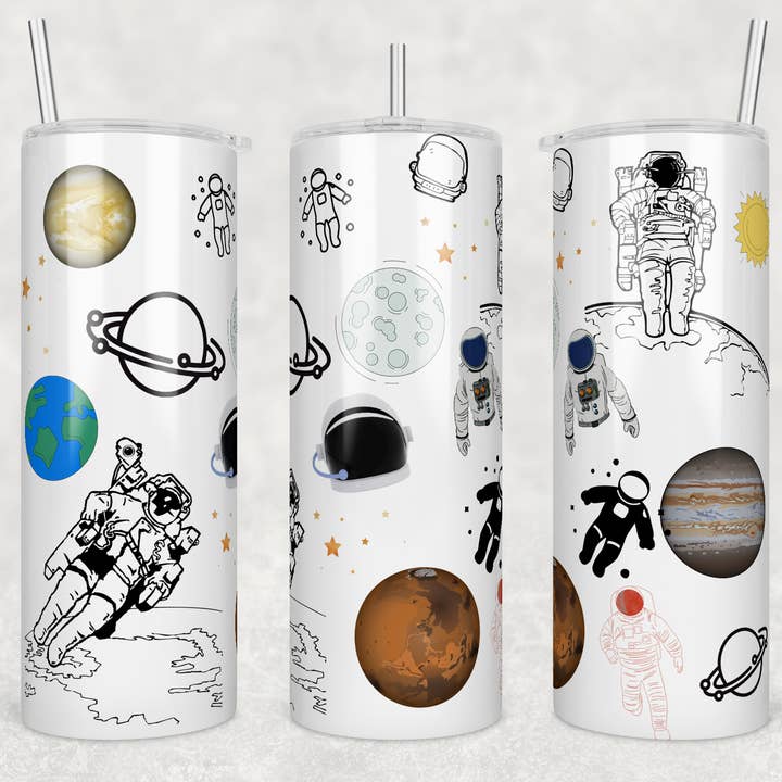 Gobelet à sublimation Space 20 oz pour la vente par Twisted T Creations