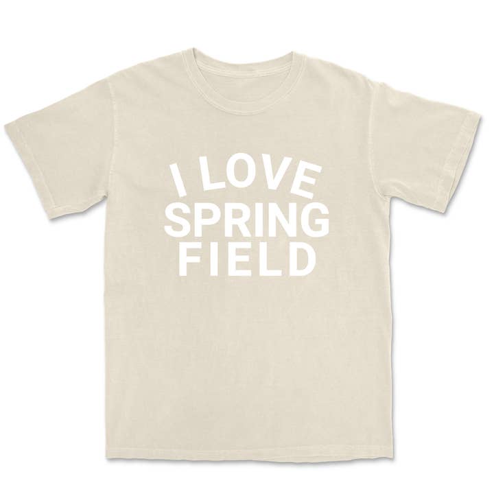 I Love Springfield Tee for wholesale by 5 Pound Apparel