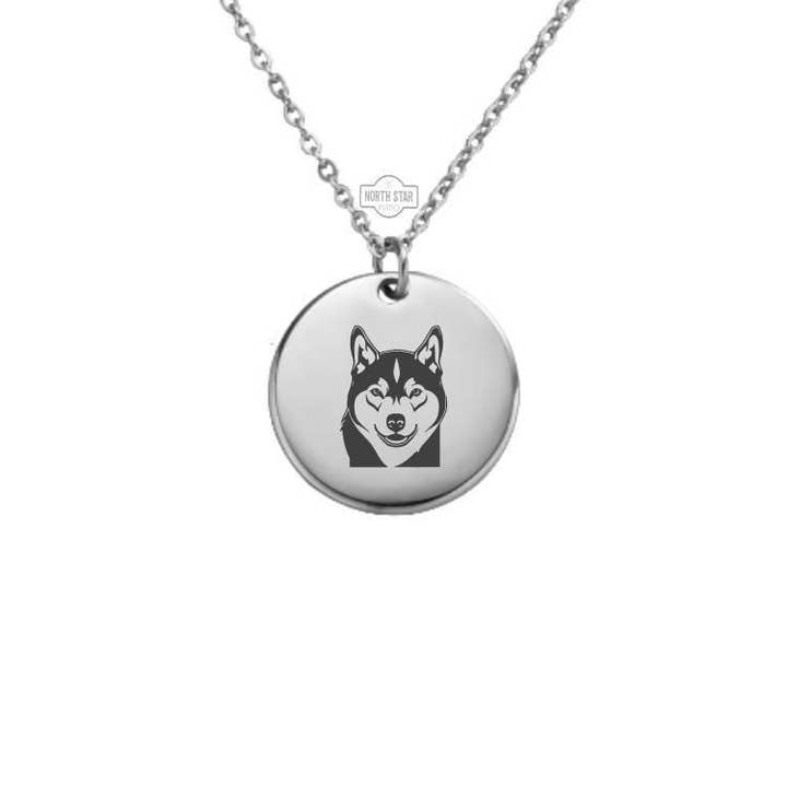Shiba Inu Personalized Necklace/Keychain in Gold/Silver for wholesale by North Star Rustics Too