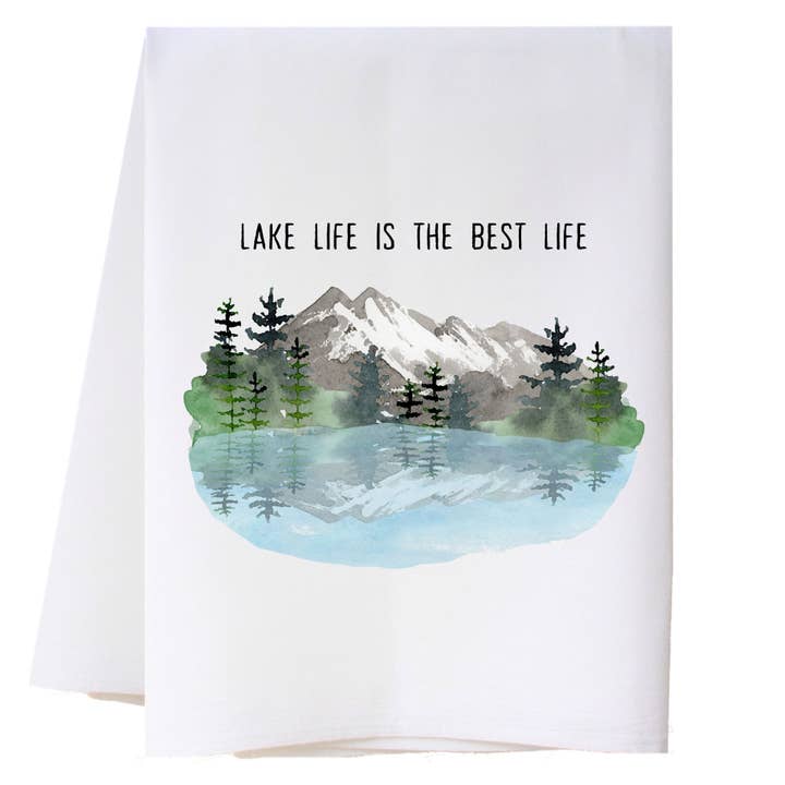 Lake Life Kitchen Towel for wholesale by Cora & Pate