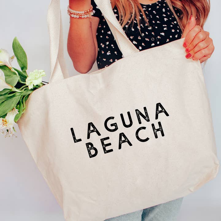 Love You a Latte Shop - Wholesale Tote Bag - Women's - Laguna Beach Tote Bag 2 SIZES