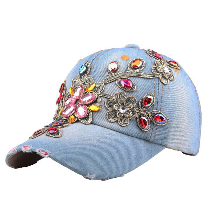 Women's Patch Baseball Cap Rhinestone Sun Hat_CWAH1000 for wholesale by ACCITY