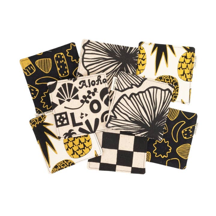 Ensemble de sous-verres • Collection Noire • Impression Surprise pour la vente par Jana Lam