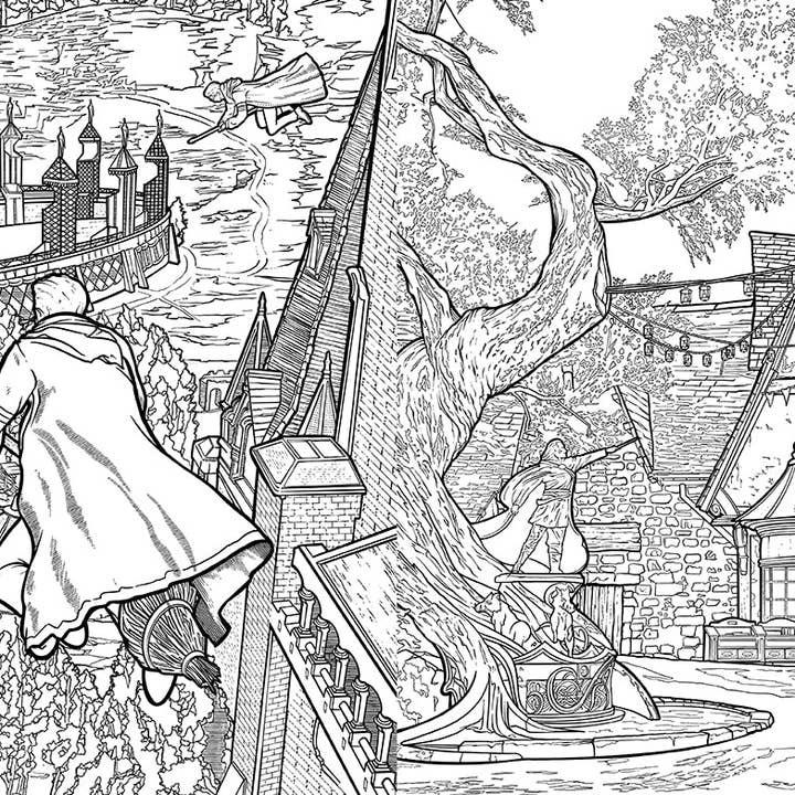 Insight Editions - Wholesale Coloring Book - Adult - Hogwarts Legacy: The Official Coloring Book