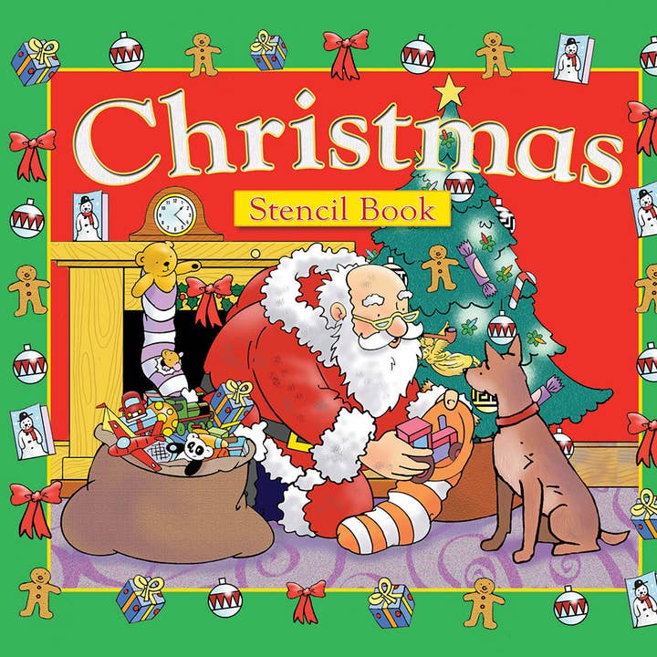 SpiceBox Product Development LTD - Wholesale Book - Kids - Stencil Book Christmas