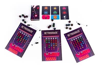 Resonym - Wholesale Board Game - Retrograde - The Fast-Paced Retro Arcade Dice Game3