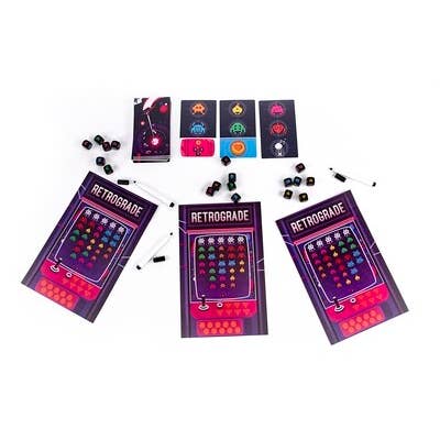 Resonym - Wholesale Board Game - Retrograde - The Fast-Paced Retro Arcade Dice Game3